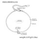 Bracelet RE023-L Lettre Acier Couleur 16+5cm Image12