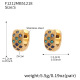 F1212 - Boucles d'oreilles en zircon bleu foncé - Petites Image21