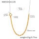M005 - Chaîne pull à articulation diamant et acier - 80 cm 