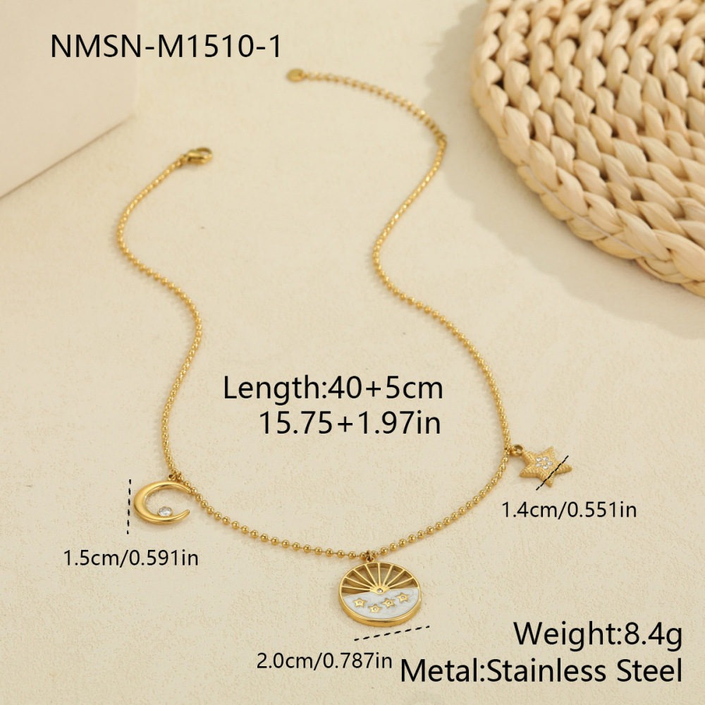 Colliers À Maillons Pour Femmes Daily Chain En Acier Inoxydable, Étanches Et Anti-Ternissement, Couleur Or 