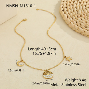 Colliers À Maillons Pour Femmes Daily Chain En Acier Inoxydable, Étanches Et Anti-Ternissement, Couleur Or h5 