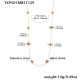 TXP507 - Collier long rouge 92+5 cm Image5