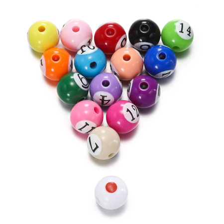 Boules de billard DIY Perles acryliques pour bijoux 2