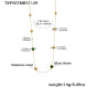 TXP507 - Collier long vert 92+5 cm Image4
