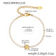 Bracelet doré RE023-R avec lettre, 16+5 cm Image44