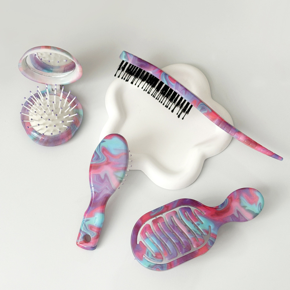 Ensemble De Peignes Et Brosses À Cheveux Tendance À Coussin D'Air Pour Femmes h5Image3