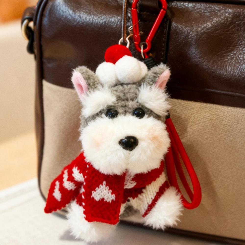 Breloques De Sac Pour Femme En Tissu Schnauzer, Collection Hiver h5Image4