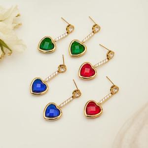 Collier Long Pour Femme En Verre, Acier Inoxydable, Imperméable Et Anti-Ternissement, Couleur Or, Avec Un Cœur Romantique h5 Image6