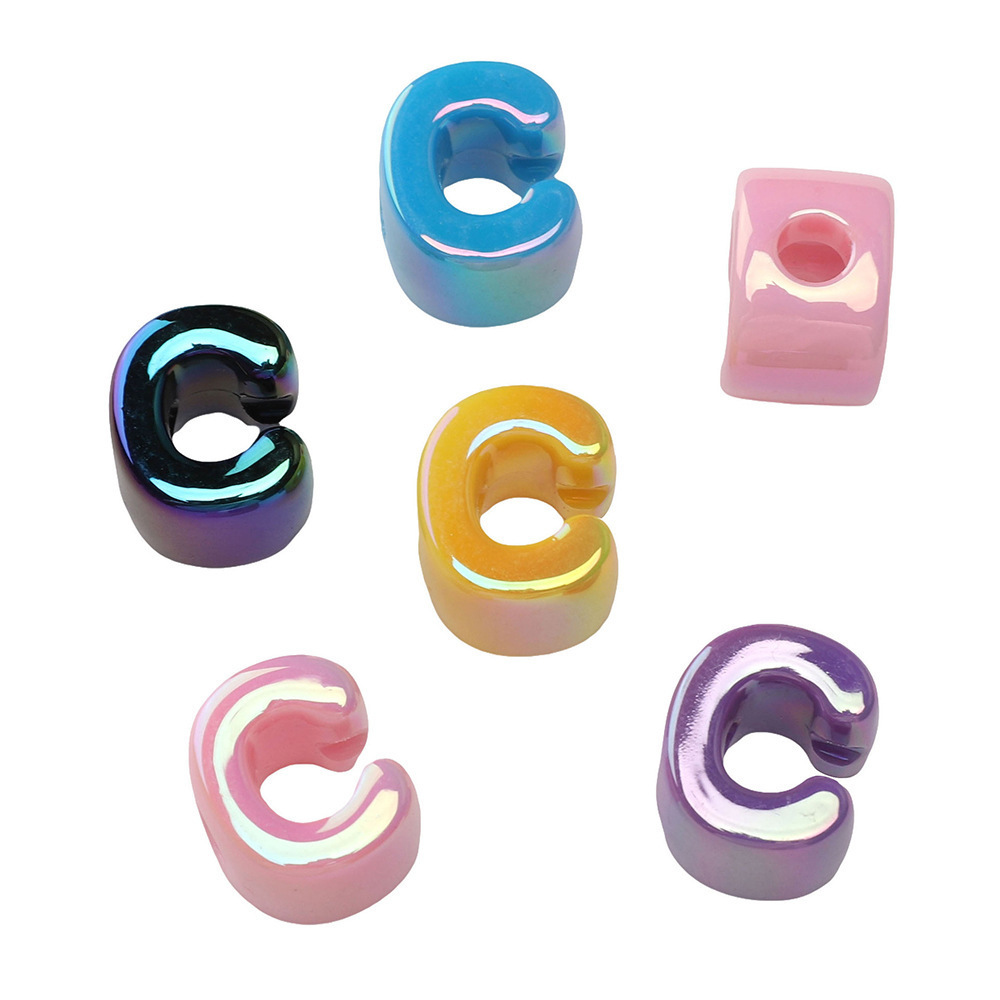Perles Acryliques Uv Romantiques À Faire Soi-Même, Lettres, Bijoux En Perles Uv. Image3