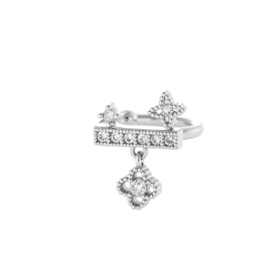 Boucles D'Oreilles À Clip Pour Femme, Délicates Boucles D'Oreilles Papillon Couleur Cuivre Doré Avec Zircon. h5 