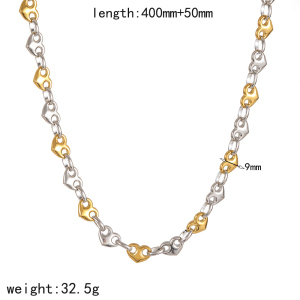 Ensembles De Bijoux Pour Femmes En Acier Inoxydable Doré, Imperméables, En Forme De Cœur Et Ornés De Strass. h5 Image6