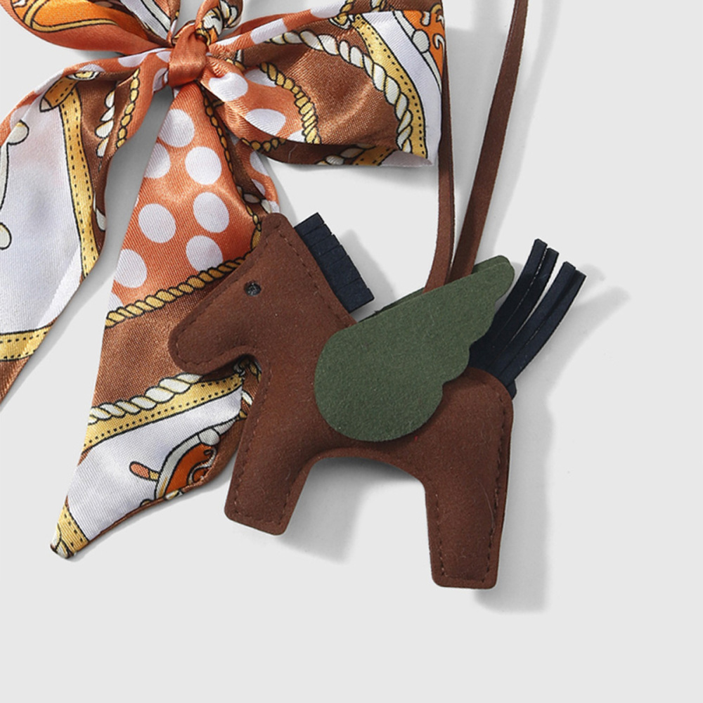 Breloque Pour Sac Femme En Polyester, Motif Ailes De Cheval Et Nœud Papillon, Couleurs Assorties (1 Pièce) Image7