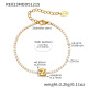Bracelet doré RE023-Z avec lettre, 16+5 cm Image52