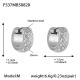 F537-Boucles d'oreilles en zircon couleur acier-M Image23