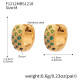 Boucles d'oreilles F1212 en zircon vert - Taille moyenne Image17