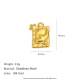 Pendentif carré étoile et lune - Or Image6