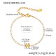 Bracelet doré RE023-H avec lettre, 16+5 cm Image34