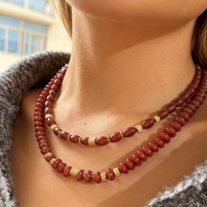 Collier De Perles Étanches En Verre Et Acier Inoxydable (1 Pièce) h5 Image5