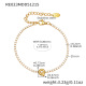 Bracelet doré RE023-Q avec lettre, 16+5 cm Image43