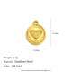 Pendentif cœur ovale - Or Image5