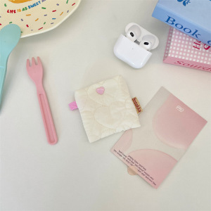 Étui Souple Matelassé À Carreaux Sweet Heart Pour Écouteurs h5 