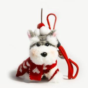 Breloques De Sac Pour Femme En Tissu Schnauzer, Collection Hiver h5