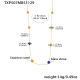 TXP507 - Collier long bleu 92+5 cm Image6