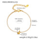 Bracelet doré RE023-J avec lettre, 16+5 cm Image36