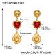 TXF507 - Boucles d'oreilles rouges Image2