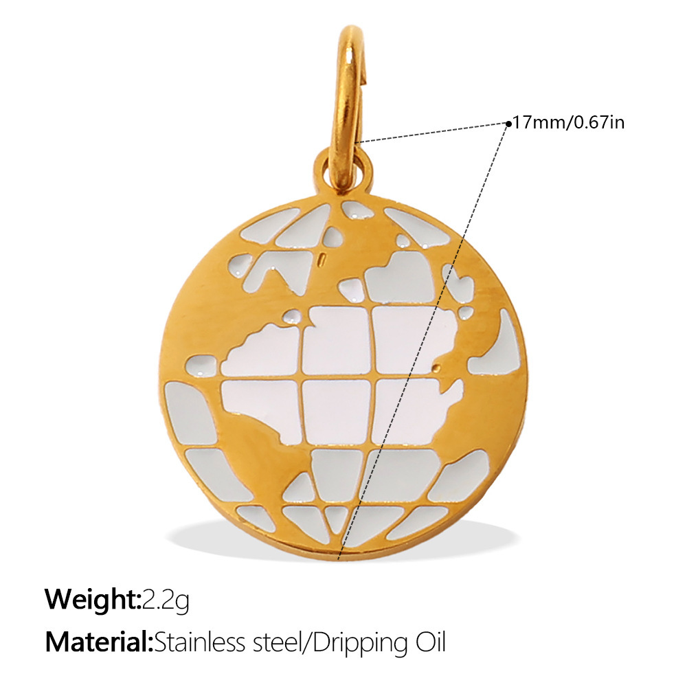 Pendentifs Pour Femmes En Acier Inoxydable Doré, À Motif Géométrique, Étanches Et Anti-Ternissement