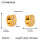 F537-Boucles d'oreilles en zircon doré-S Image27