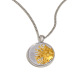 Collier à maillons latéraux Coin Sun - Deux couleurs