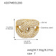A387 - Bague en or et zircon