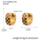 F1212 - Boucles d'oreilles en zircon coloré - Taille moyenne Image2