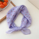 30 Coton - Cadre en forme de larme fleuri à la taille, violet Image30