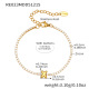 Bracelet doré RE023-X avec lettre, 16+5 cm Image50