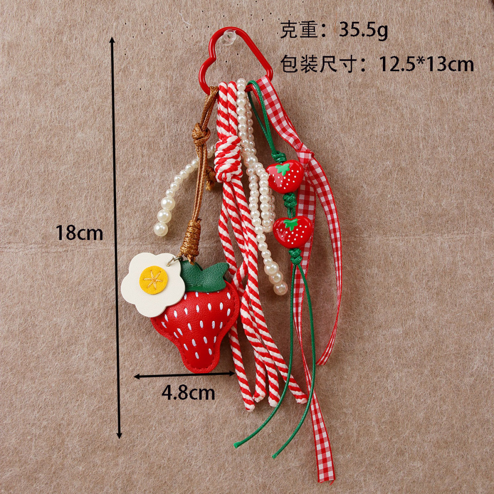 Porte-Clés Sac Femme Simple Series Sweet Strawberry Pu Image3