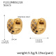Boucles d'oreilles F1212 en zircon noir - Petites Image9