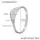 Bracelet en zircon couleur acier Z453 Image10
