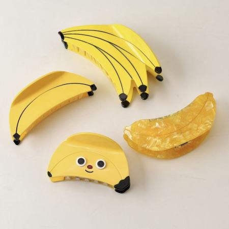 Pinces à cheveux pour femmes en acétate, motif fruits mignons, collection romantique 2