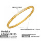Bracelet Z392-A en or et perles Image6