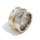 Bague à perles œil-de-chat - deux couleurs/numéro 8 Image3