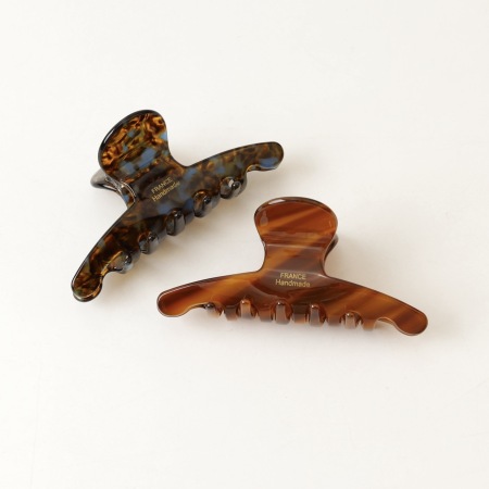 Pinces à cheveux pour femmes, collection Simple Series, style rétro, imprimé léopard, dégradé de couleurs, en acétate. 2