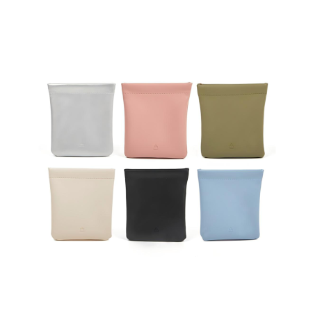 Mini trousses de maquillage pour femmes en PU uni couleur quotidienne 2