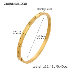 Bracelets Pour Femmes En Acier Inoxydable Rainuré, Imperméables Et Anti-Ternissement, Couleur Or, Ornés De Zircon. h5