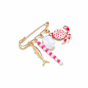 Broche Mignonne En Alliage De Crabe h5 Image4