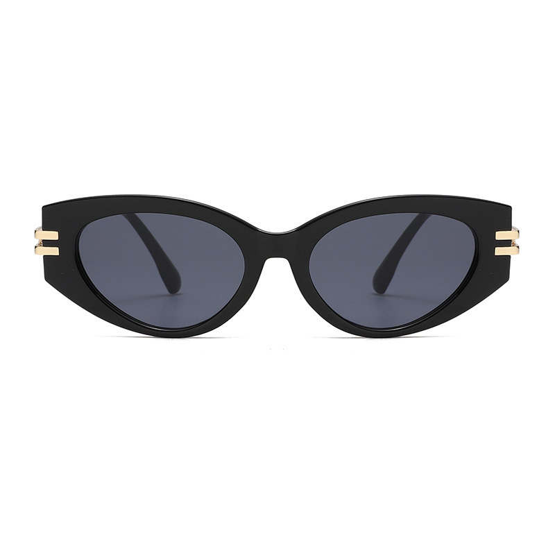 Lunettes De Soleil Rétro Œil-De-Chat Simples Et Élégantes Pour Femmes h5Image2