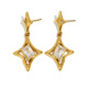 Boucles d'oreilles pendantes Polaris - Or