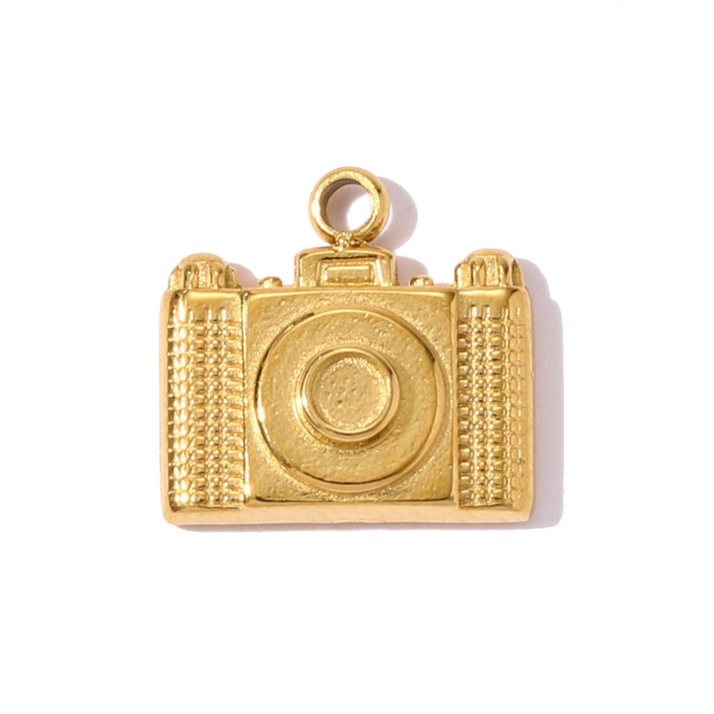 Pendentifs Femme Géométriques En Acier Titane Couleur Or, Collection Romantique 