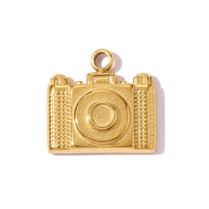 Pendentifs Femme Géométriques En Acier Titane Couleur Or, Collection Romantique h5 